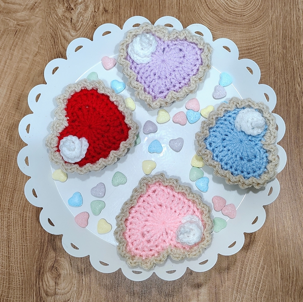 Handmade Heart Pies 🥧 ❤️ 💜 🩷 💙 🥧